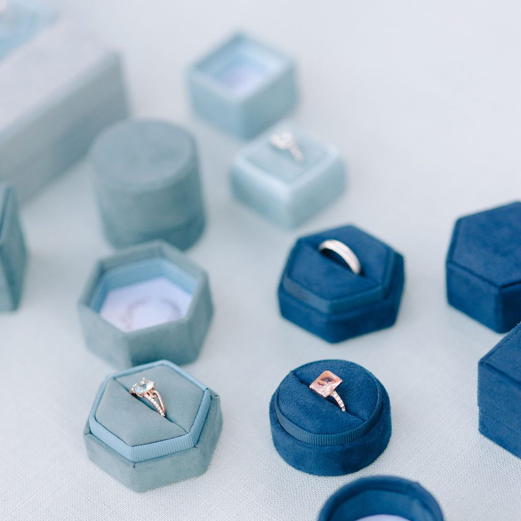 Square Suede Ring Box image 6