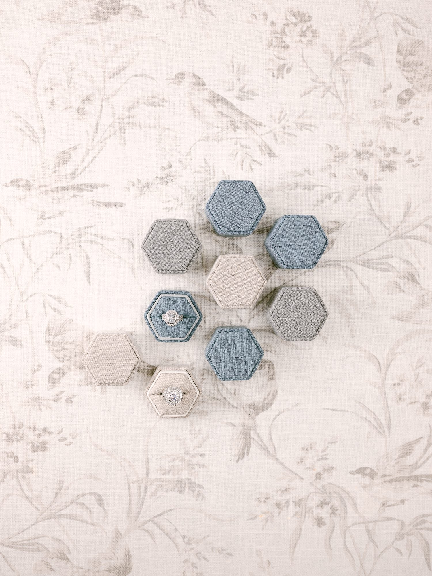 Hexagon Linen Styling Set of Three image 0