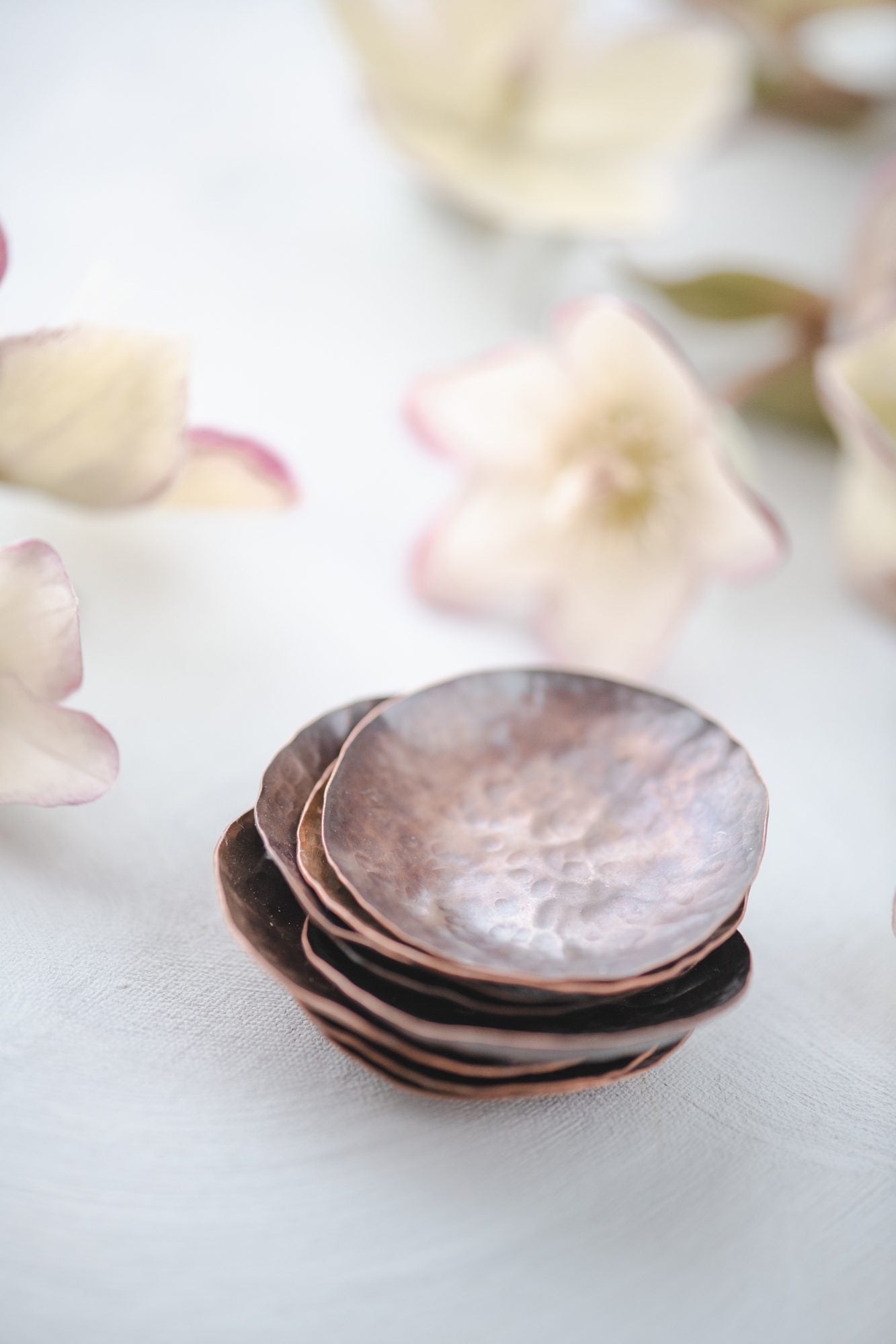 Hammered Copper Ring Dish image 1