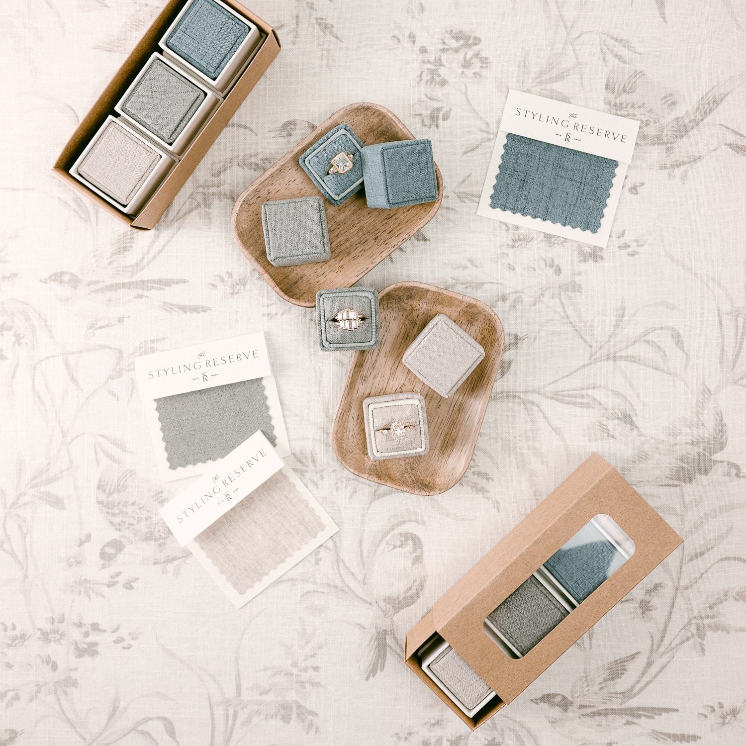 Square Linen Styling Set of Three image 0