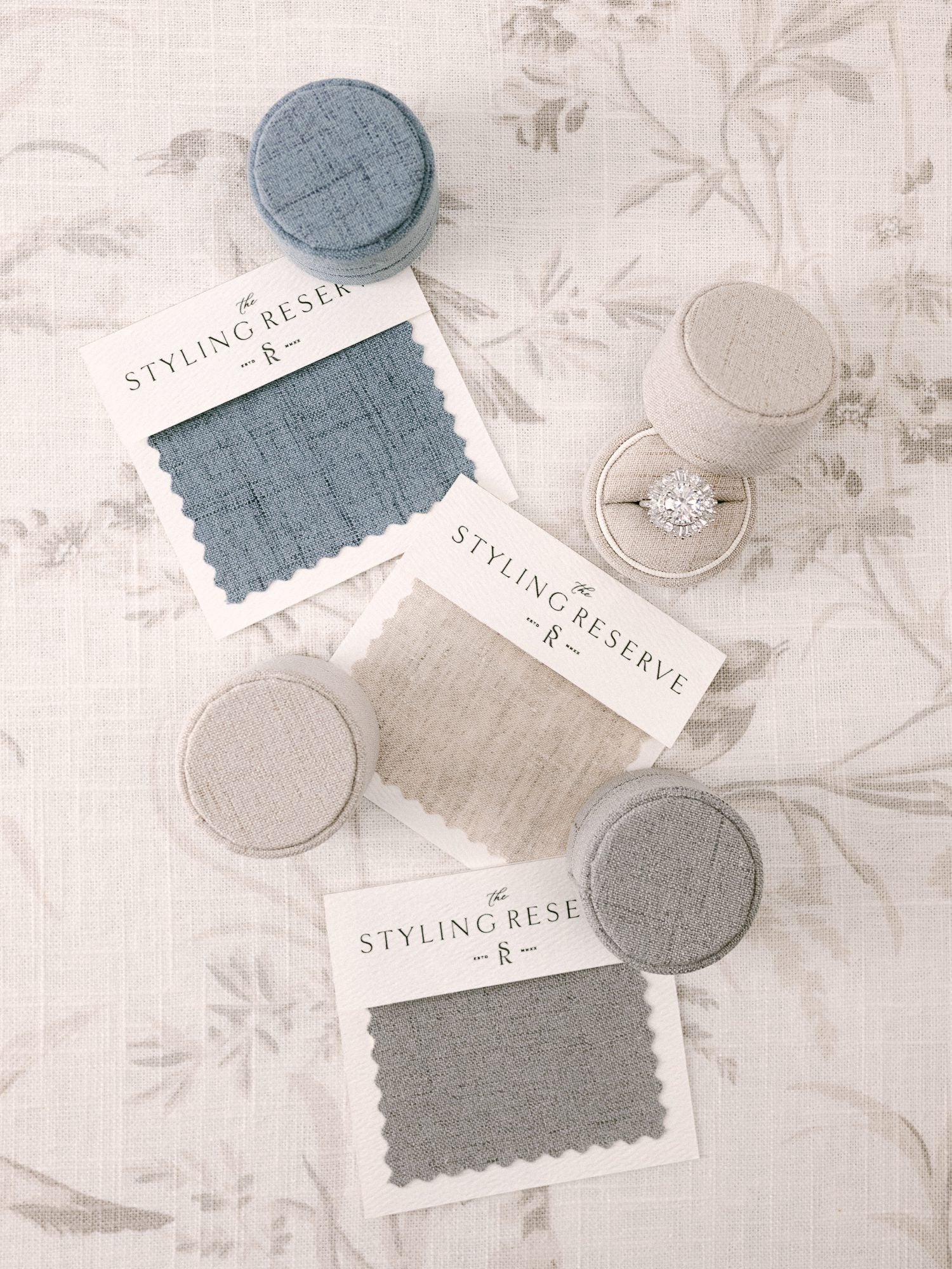 Circle Linen Styling Set of Three image 0
