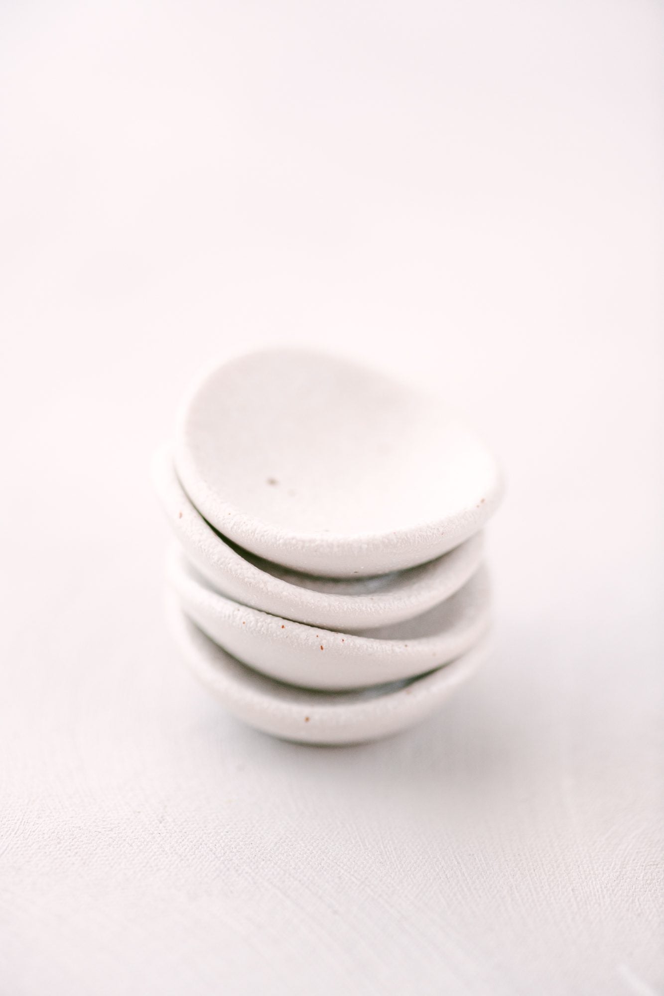 Petite Ring Dishes - Oyster White image