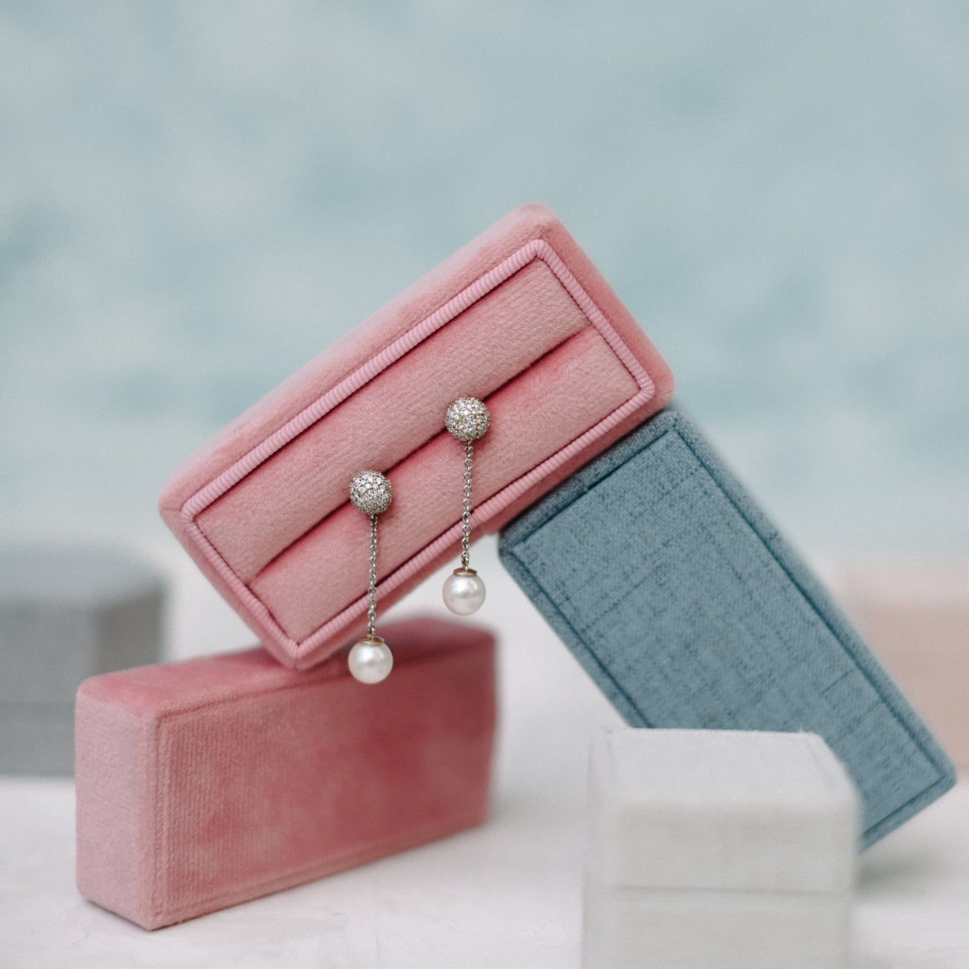 Rectangle Velvet Single Slot Ring Box