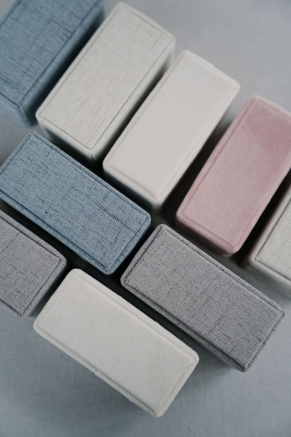 Rectangle Linen Single Slot Ring Box image 8