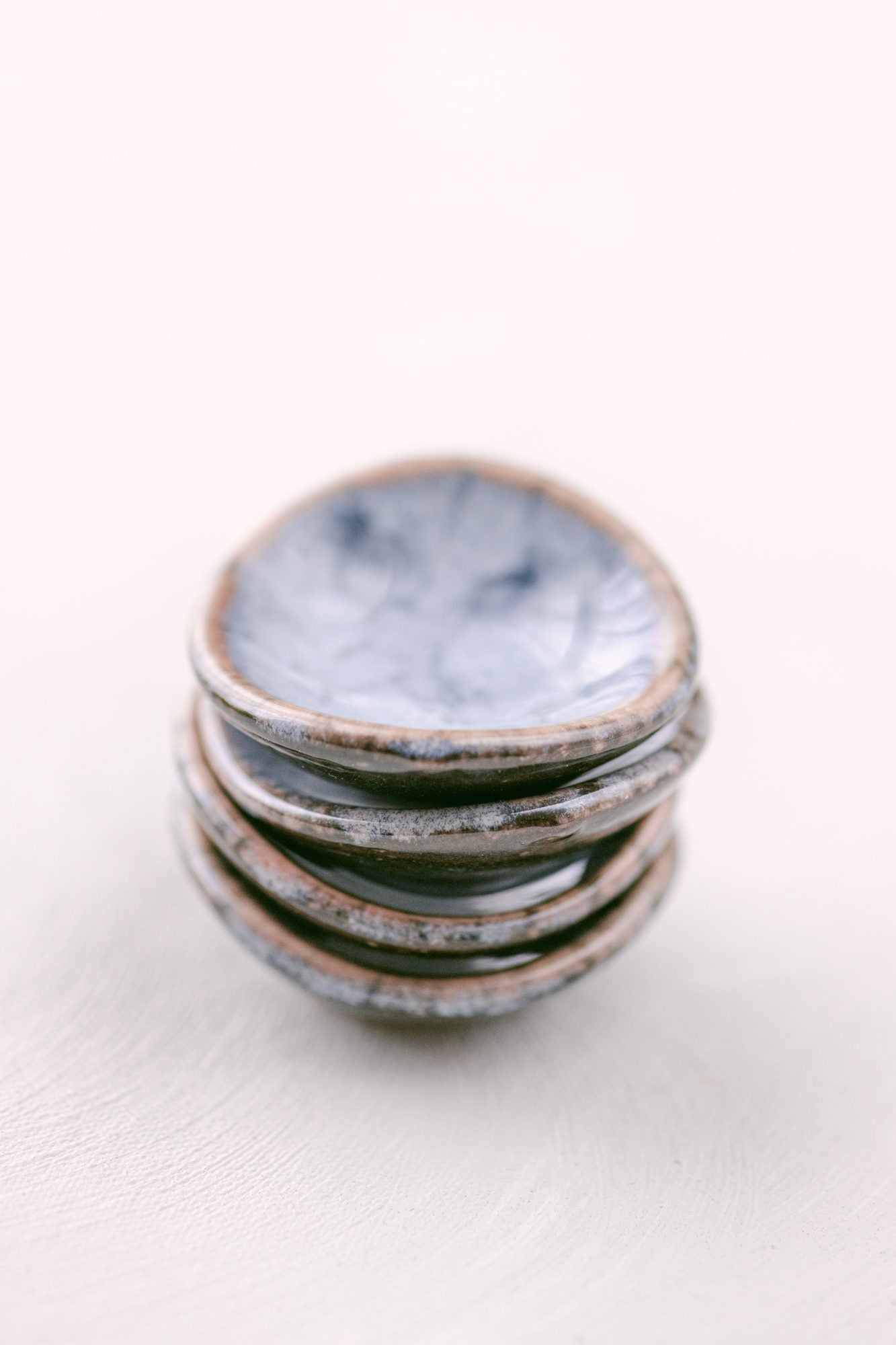 Petite Ring Dishes - Marbled Blue image