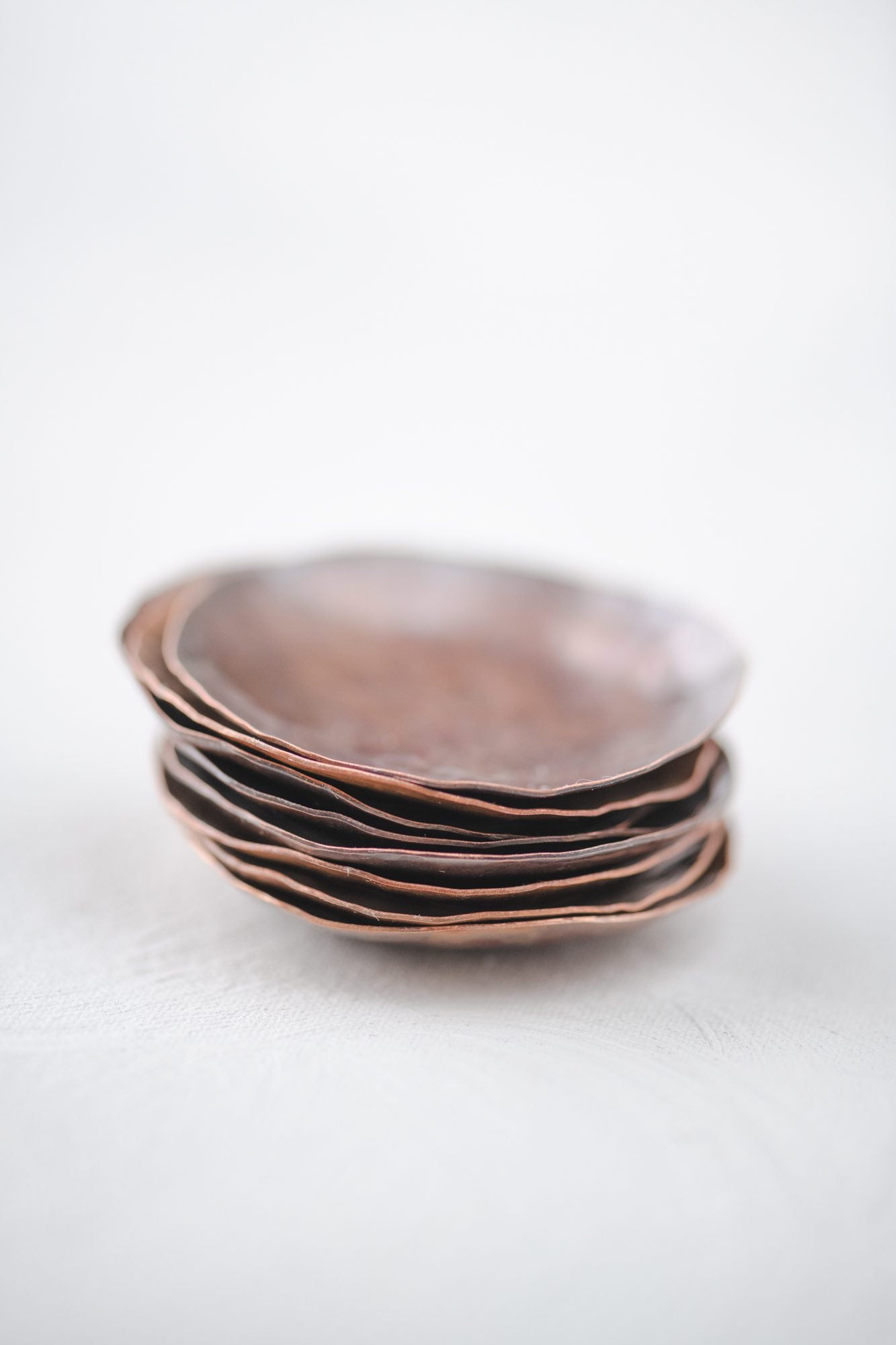 Hammered Copper Ring Dish image 0