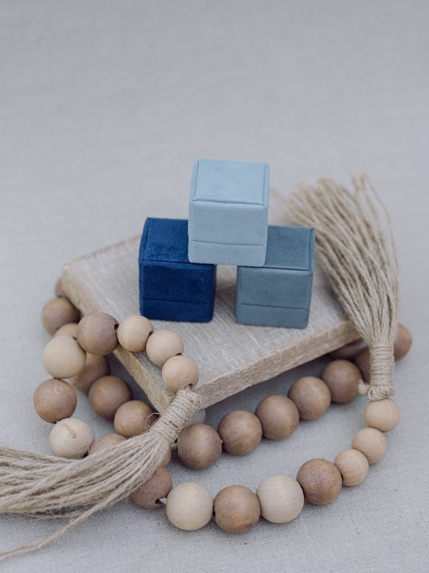 Suede Styling Sets - Box Set of Three - Blues, Square image