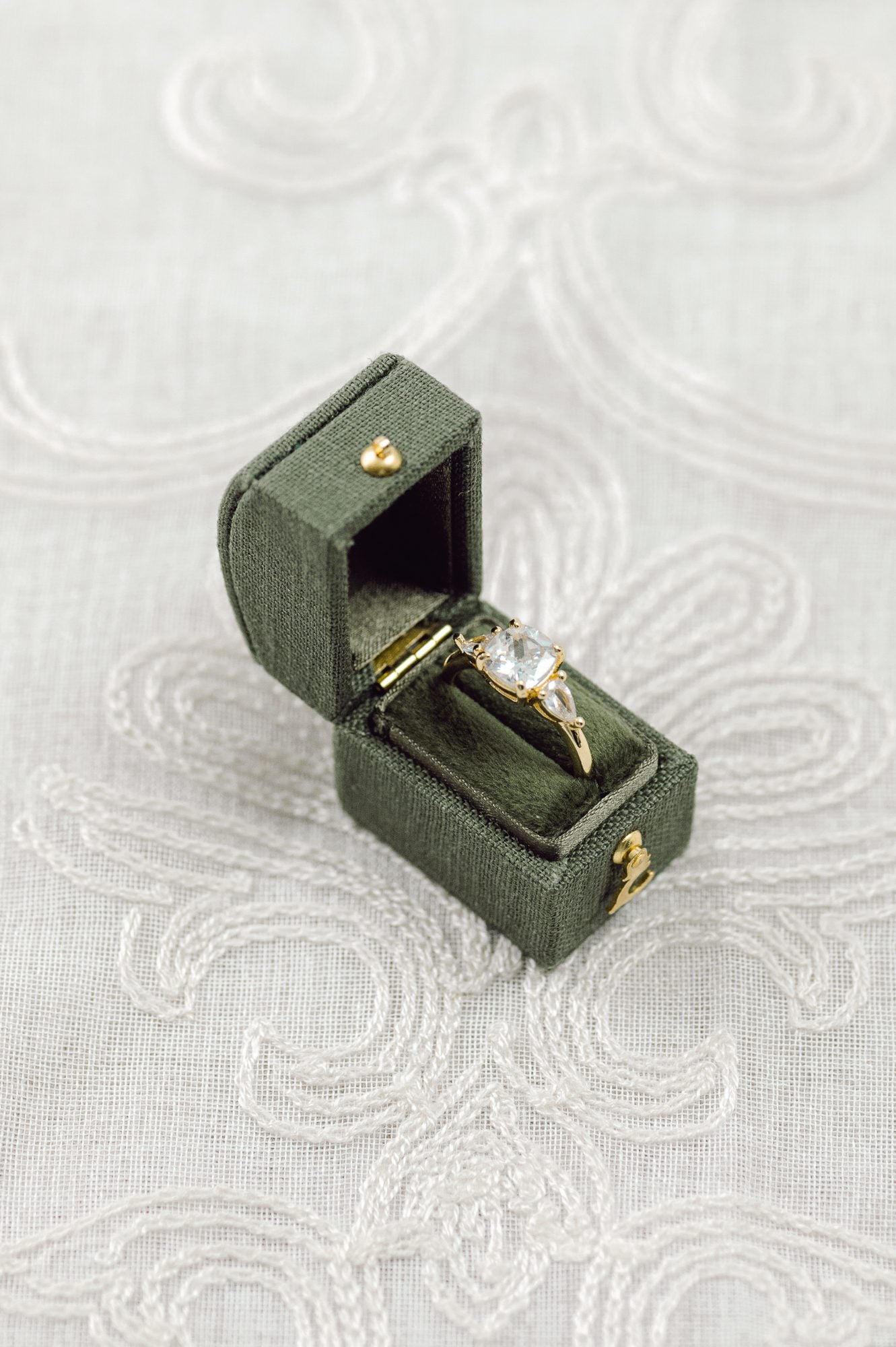 Mini Rectangle Heritage Petite Box - Olive Green image